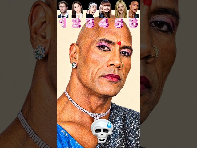 Rolling the Dice 😱, Draw a New Dwayne Johnson (The Rock) Character! #shorts #dwaynejohnson #therock