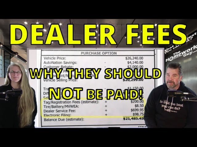DEALER FEES You Shouldn't Pay in 2025 The Homework Guy