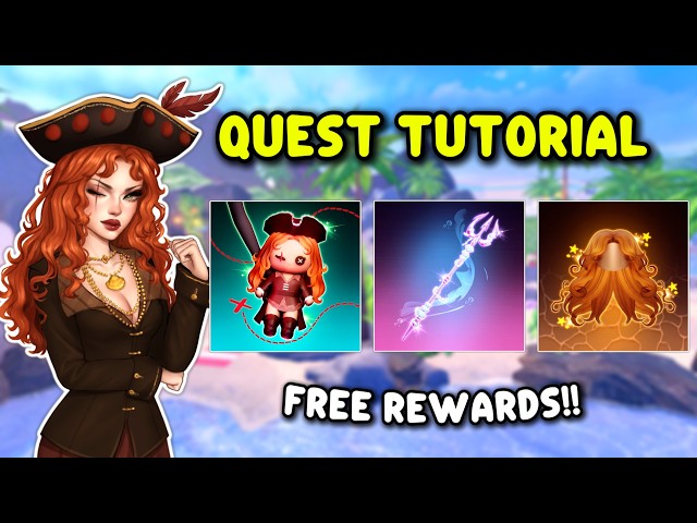 UNLOCK REWARD ITEMS!! CAPTAIN SCARLET QUEST FULL TUTORIAL FOR NEW REWARD CODE ITEMS