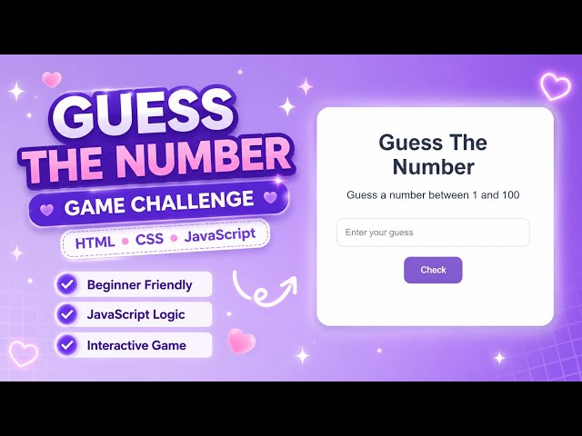 let's make Guess The Number Game together!