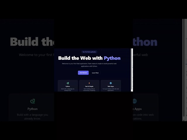 Build your first Flask App with Python | Python for Beginners #3.