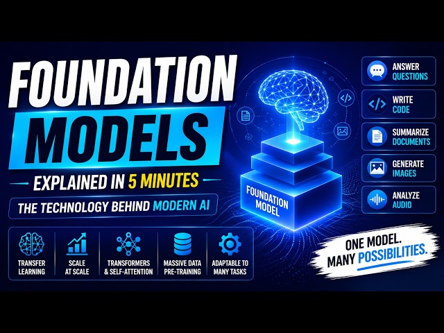 Everything about Foundation Models Explained in 5 min | AI Campus #ai