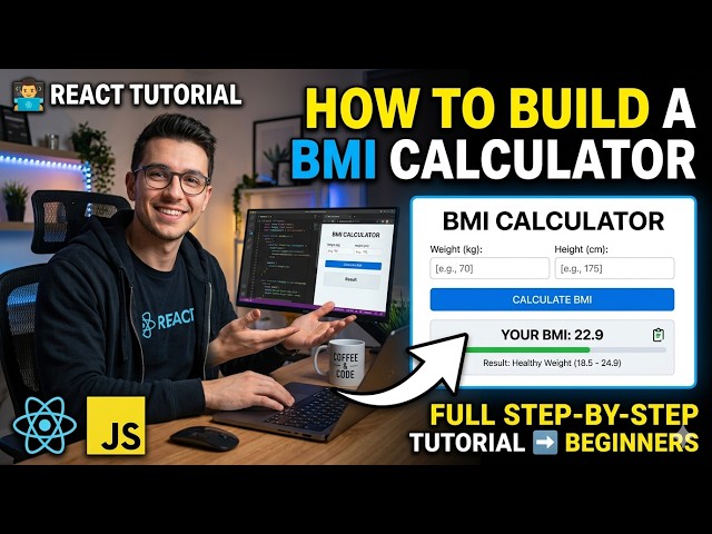👉 How to Build a BMI Calculator with React | Full Step-by-Step Tutorial for Beginners 🧑💻