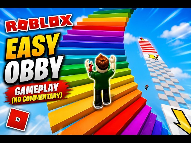 Roblox -  Easy Obby Gameplay (No Commentary)