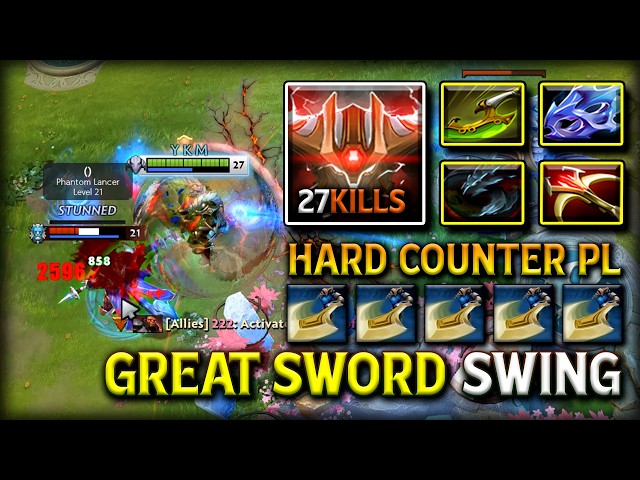 EPIC GREAT SWORD SWING CARRY SVEN - 27Kills With Daedalus + Moon Shard Build - Hard Counter PL DotA2
