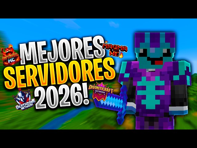 🌍 TOP 7 BEST MINECRAFT SERVERS 2026 😱 | Premium & No Premium (JAVA/PE/BEDROCK)
