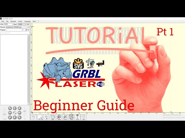 Laser GRBL Full Tutorial For Beginners Laser Engraving Software pt1