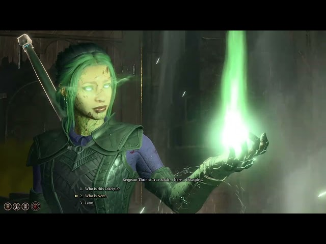 Baldur's Gate 3 - Speak with Dead on Sergeant Threnn