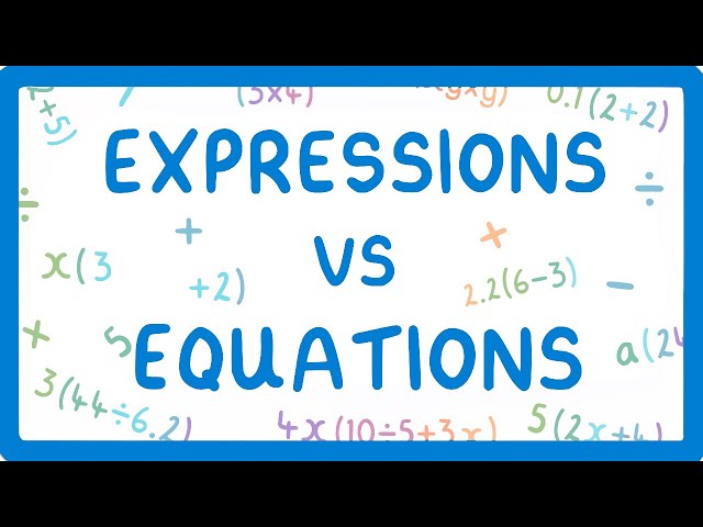 GCSE Maths - Expressions vs Equations (2026/27 exams)