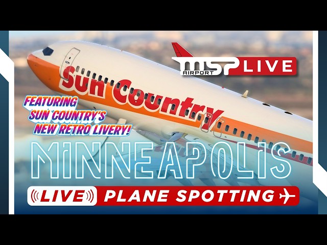 🔴 LIVE NONSTOP TWIN CITIES AIRPORT ACTION w/ NEW RETRO JET! ✈ MSP/KMSP AIRPORT ✈ 5/13/26