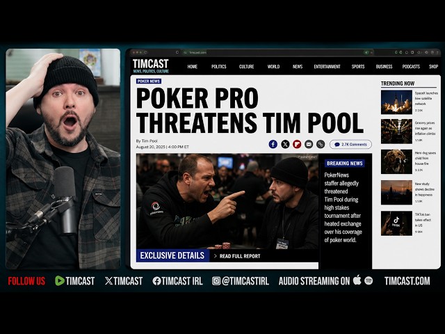 POKER PRO THREATENS TIM POOL