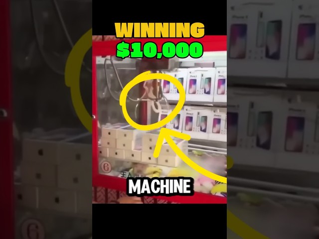 🕹️ Man Wins 12 iPhones in ONE Claw Machine Try! 📱💥