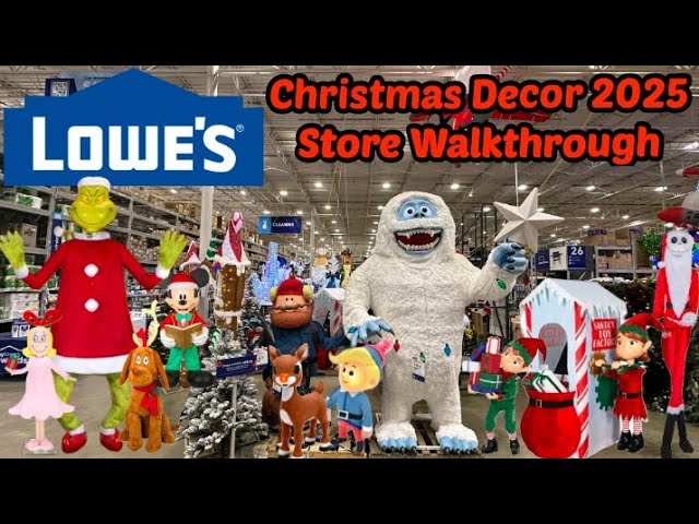 Lowe's Christmas Decor 2025 Store Walkthrough (Best Lineup Ever For Lowes)