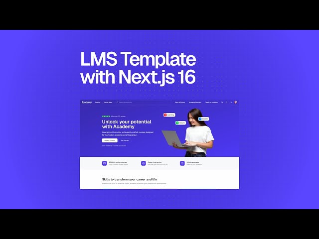 LMS Template — Next.js TypeScript and Tailwind CSS