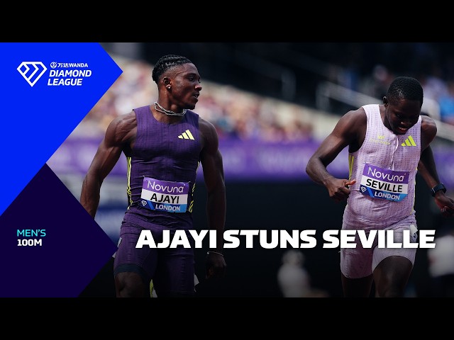 Ajayi DESAFÍA con la mirada a Seville en una épica victoria en los 100m - Wanda Diamond League 2026