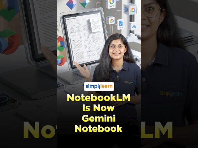 NotebookLM Is Now Gemini Notebook |Gemini Notebook Features Explained| #Shorts | #Simplilearn