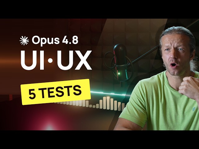 Claude Opus 4.8 for UI/UX Design. 5 Projects. Is it good?