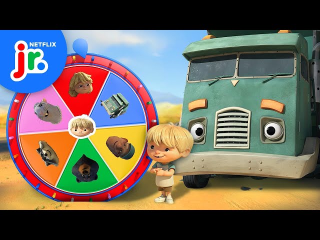 Hank’s Mystery Wheel of Friends 🚛💛 Trash Truck | Netflix Jr