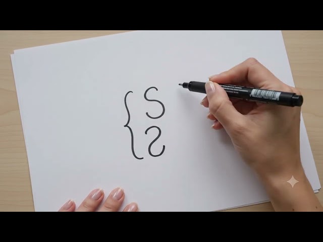 How to Draw Perfect Curly Brackets (Easy Hack!)
