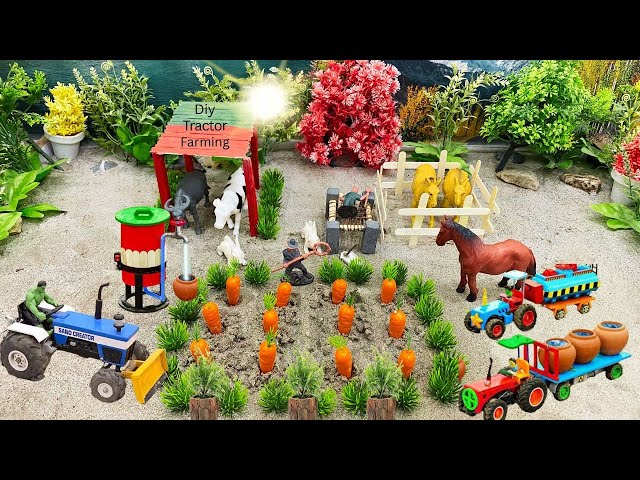 DIY Construction Science Project - Building Modern Mini Brick House & Pool Tank to Prevents Dinosaur