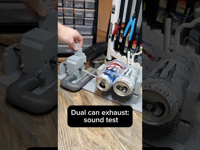Lego engine with dual exhaust