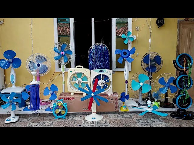 kipas angin / 21 blue fan collection@ondischannel5657
