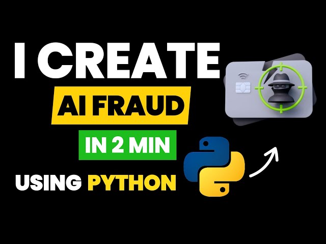 💳 I Built an AI That Detects Fraudulent Transactions | Python AI and Machine Learning | Python AI