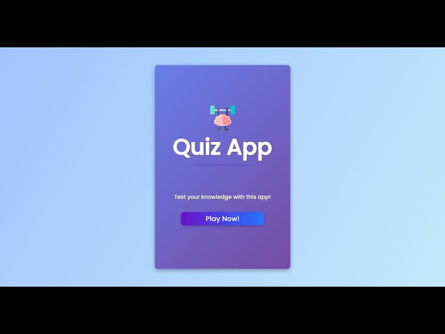 Build a Quiz App | Step-by-Step Tutorial for Beginners | JavaScript / React / Android