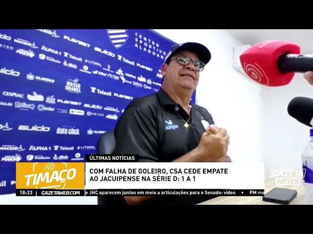 CSA 1 X 1 JACUIPENSE - MOACIR JÚNIOR, CSA COACH - PRESS CONFERENCE - 05/31/2026