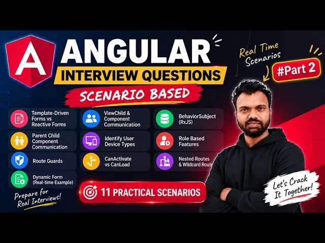 Angular Interview Questions | Developer Must Know | Angular  Scenarios Based Interview Question