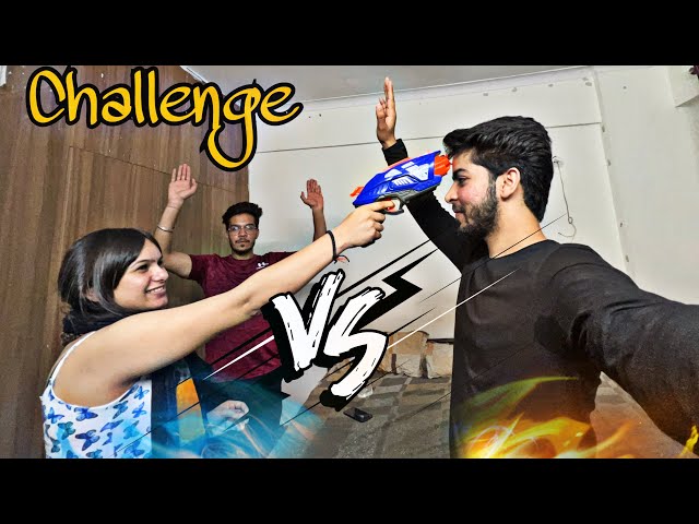 @Albadivlogs vs Golu 😍 Gun challenge