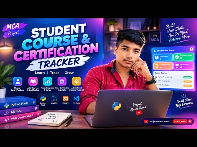 📚 Student Course & Certification Tracker | Python Flask + MySQL | MCA/BCA Final Year Project 🎓
