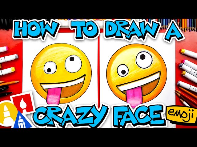 🤪 How To Draw The Crazy Face Emoji 🤪
