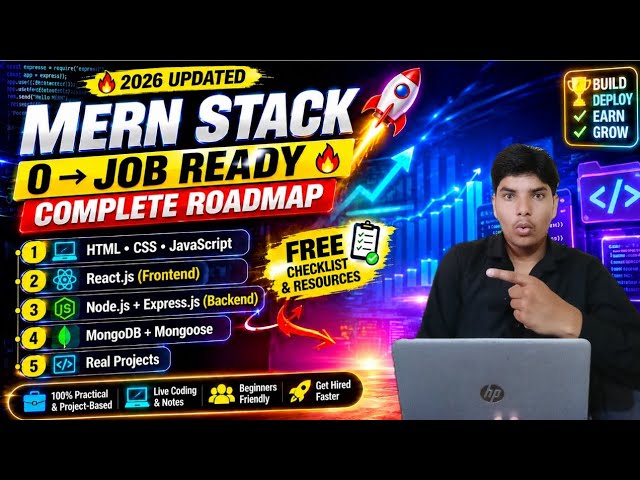 MERN Stack Roadmap for Beginners in Hindi | Zero to Job Ready Full Stack Developer 2026
