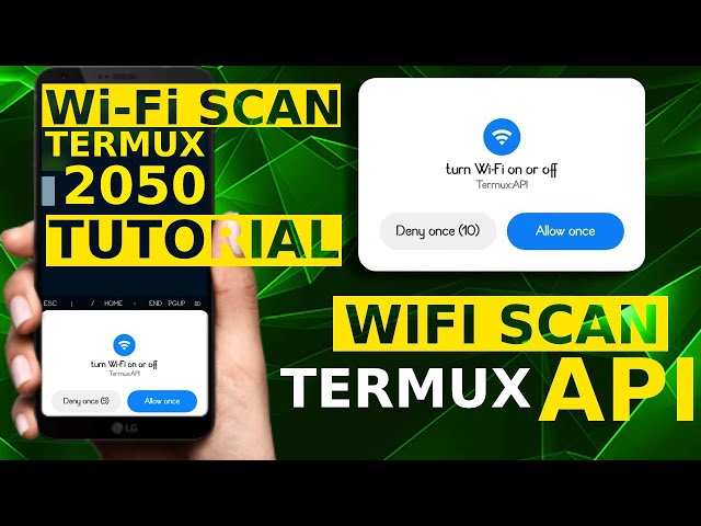 Scan WiFi with termux API CLI termux-wifi-scaninfo | Termux tutorial