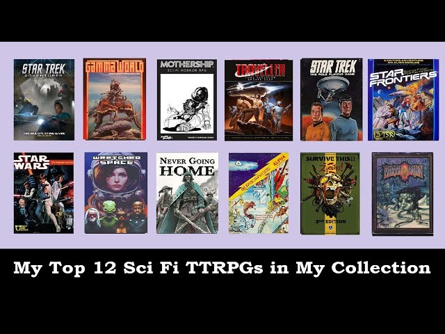 My Top 12 Sci Fi TTRPGs in My Collection
