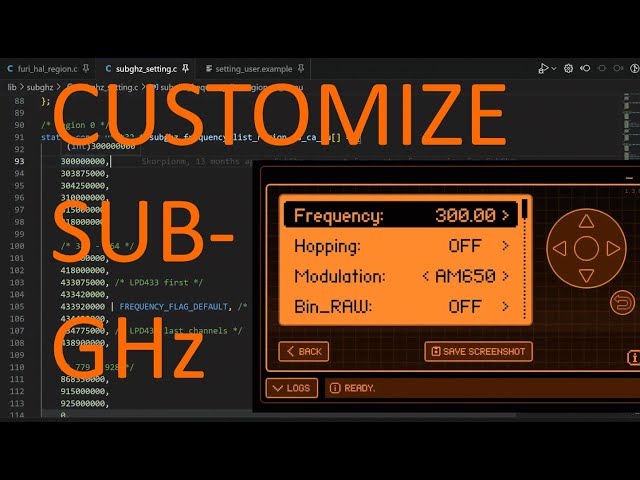 [62] Flipper Zero - Sub-GHz Custom Settings