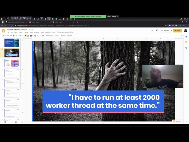 NottsJS May: Node.js Worker Threads - James Snell