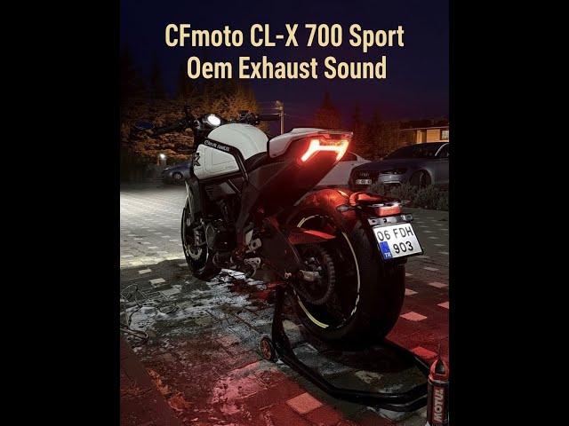 CFMoto CL-X 700 Sport Stock Exhaust Sound 🎶🏍️🔊