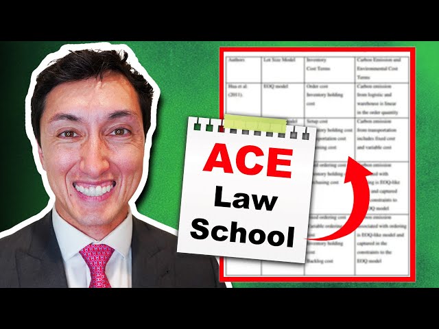 How to Outline to Ace Law School