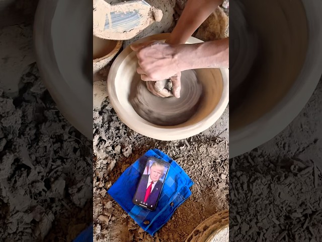 How Satisfying Process make a Clay Pot 😳 #shorts #ytshorts