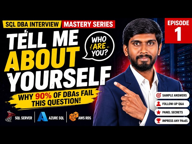 Tell Me About Yourself | SQL DBA Interview Question That 90% Candidates Fail