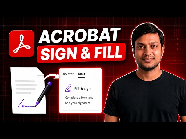 Adobe Acrobat Sign & Fill Tutorial | How to Electronically Sign PDF Documents Online