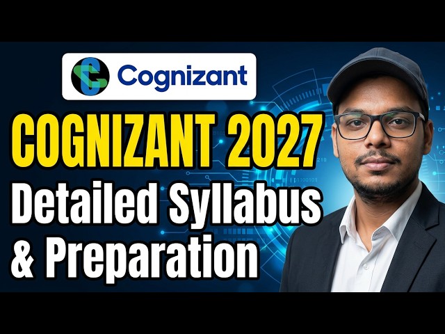 Cognizant GenC Hiring 2027 | Detailed Syllabus & Exam Pattern | Cognizant Assessment Details