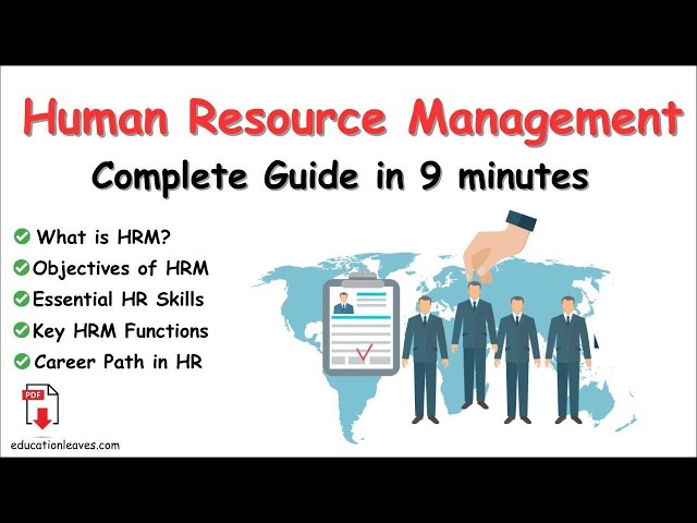 What is Human Resource Management (HRM)? Functions, Skill, Importance & Career Guide