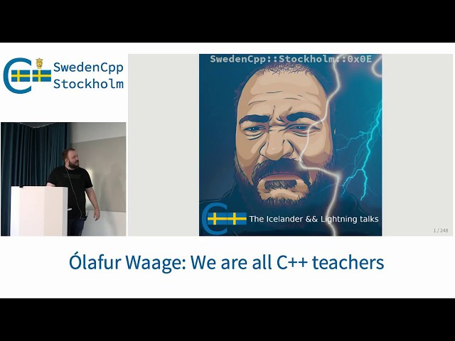 Ólafur Waage: We are all C++ teachers