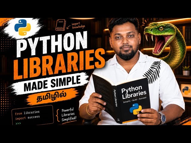 Python Libraries explained in Tamil 🐍 | Complete Beginner Guide