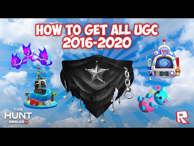 2016-2020 How to GET ALL UGC in The Hunt: Roblox 20 [EVENT]