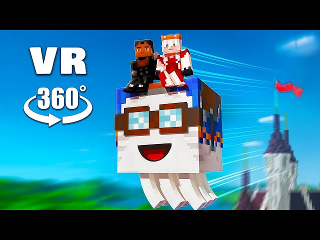 VR 360° HAPPY GHAST Saved Us (Minecraft Animation)