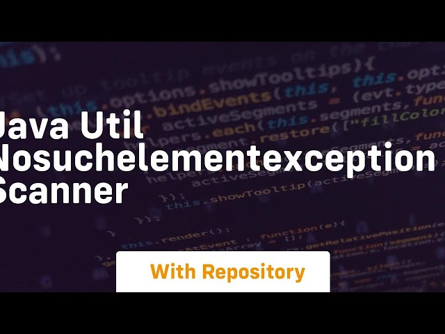 java util nosuchelementexception scanner